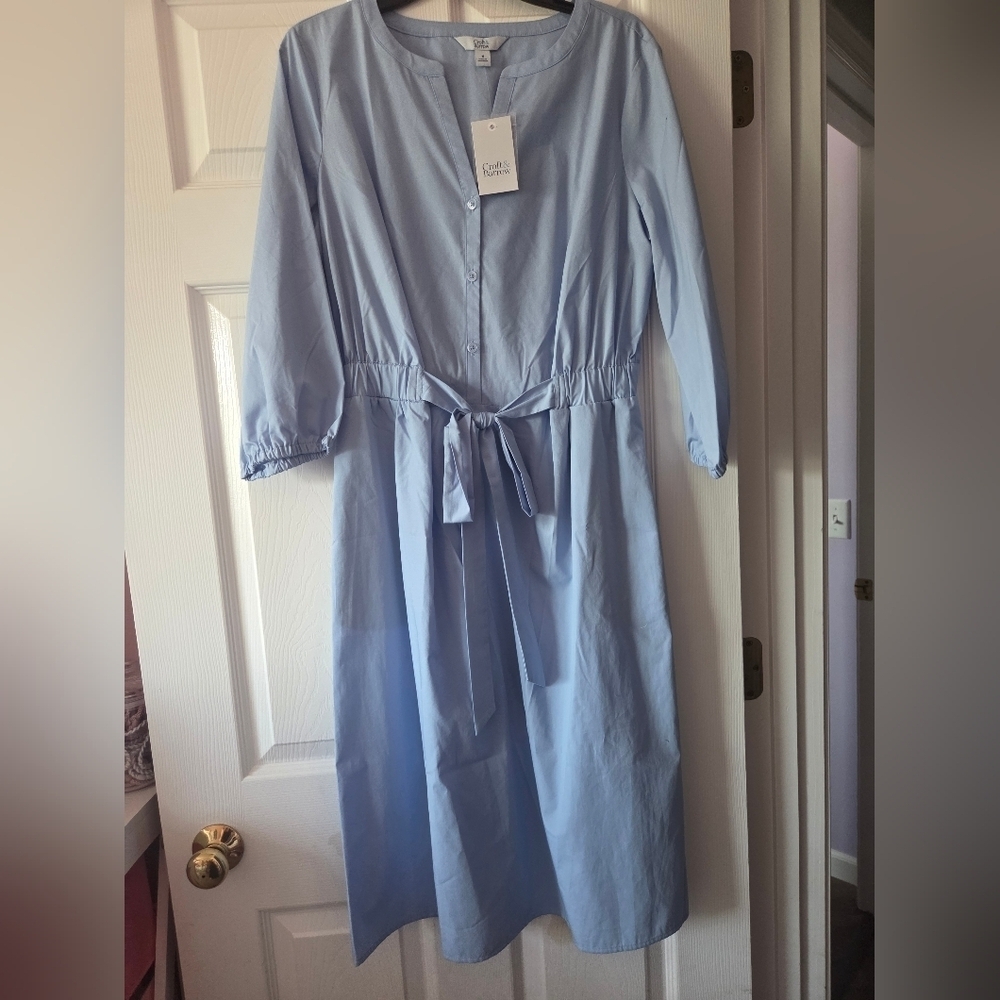 Women's Croft & Barrow splitneck shirt dress size M NWT